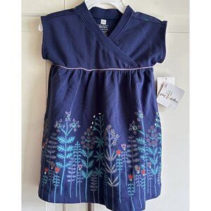 Tea Collection Baby Girl 6-12 Month Blue Short Sleeve‎ Play Dress New